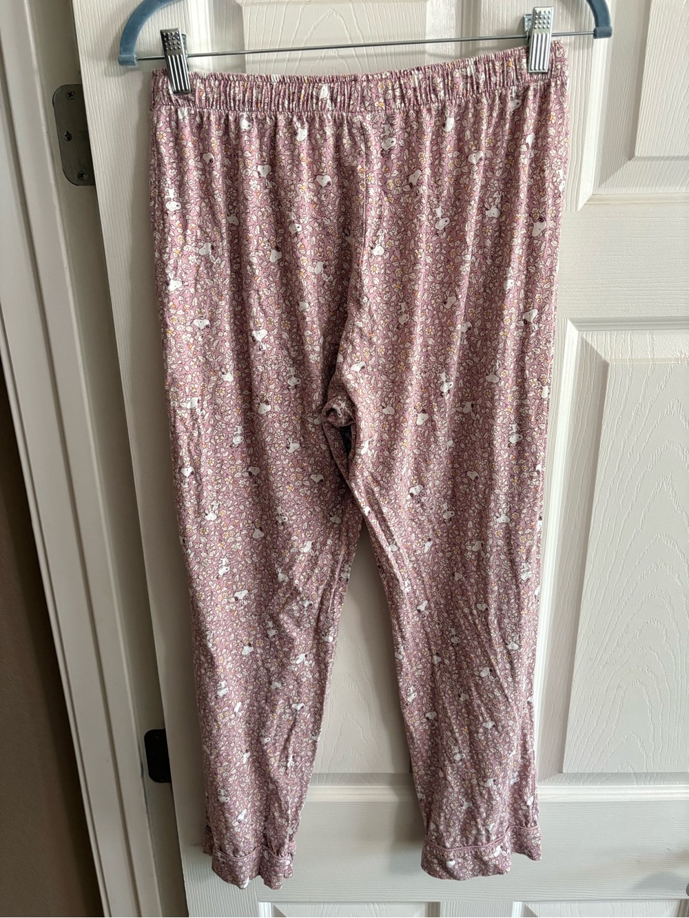 Peanuts women'secret Snoopy pajamas sleepwear pink floral comfy cozy M - Picture 8 of 9